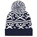 Navy with White Sticks Lacrosse Pom Pom Beanie Hat | Lax Hats by ChalkTalk Sports
