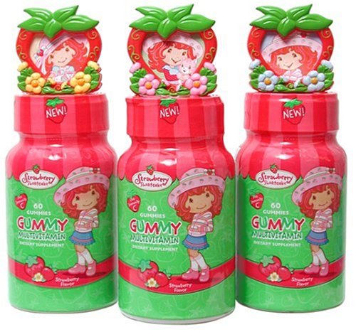 Health Science Labs Strawberry Shortcake Gummy Multivitamin Dietary Supplement, 60-count Bottles (Pack of 3)