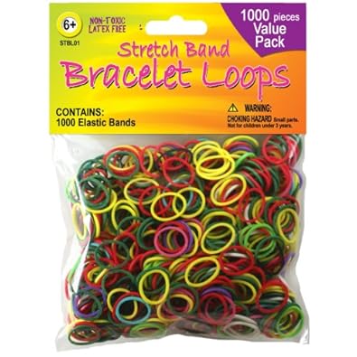 Cheap Girls Jewelry Mini Multi Color Rubber Band Bracelet Loops: 1000 pack For Sale