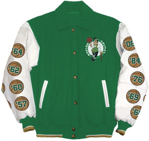 Buy Boston Celtics Commemorative 2008 NBA Champions Wool Leather Jacket