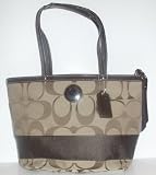 Coach 19046 Khaki Mahogany Signature Tote