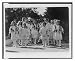 Historic Print (L): [A group of young children, Raja-Yoga students, dressed in white and wearing flower garl