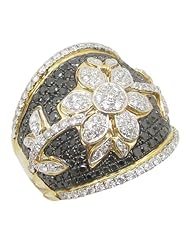 14k Yellow Gold 2.24ctw Diamond Cocktail Ring 17082Y Size 7.5