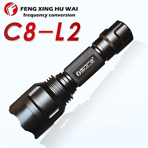 Hhying new arrival Led Flashlight CREE XM-L2 Led 18650 Flashlight Tactical Torch Lantern (Color: Black)