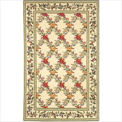 Safavieh Chelsea Collection HK60A-3R Hand-Hooked Wool Round Area Rug, 3-Feet, Ivory