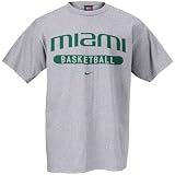 Nike - Nike Miami Hurricanes Ash Basketball T-shirt