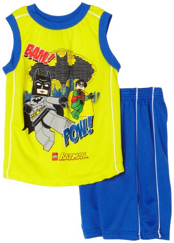 Boys 4-7 Batman 2 Piece Muscle Short Set