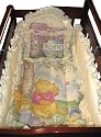6 Piece Mini Crib Bedding Set Pooh Hunny