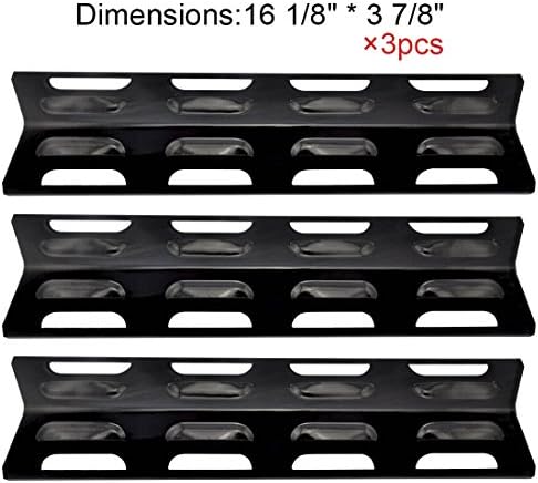 The Red BBQ 92071 (3-pack) Replacement Porcelain Steel Heat Plate/shield for Select Gas Grill Models By Kenmore, Master Forge and Others