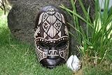FIJIAN TIKI MASK W/ CARVED TURTLE - 8 LOVE - POLYNESIAN ART