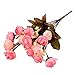 Soledi 10 6 Branch 18 Heads Artificial Spring Silk Flowers Camellia Magnolia Floral Wedding Peony Arrangement Bouquet Hydrangea D¨¦cor -- Mixed Pink