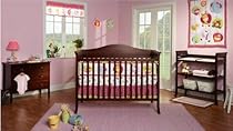 Hot Sale Baby Mod - Bella 4-in-1 Fixed Side Crib, Changing Table and Clothing Organizer, Espresso