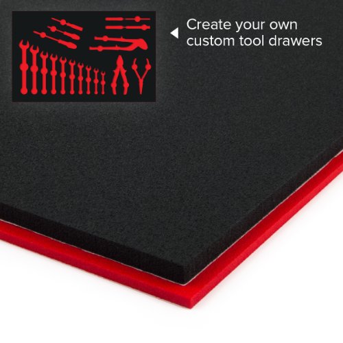 U-cut custom foam organizers for toolbox drawers (16&qu…