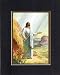 Beautiful and Inspiring Blank 8 x 10 Inches Frame able Easter Note Card on Double Beveled Matting