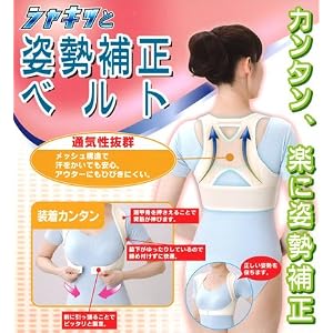 【クリックで詳細表示】シャキッと姿勢補正ベルト