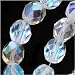 Czech Fire Polish Glass Beads 6mm Round Crystal AB (25) 940007