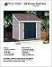 4' X 8' Lean-to Storage Shed Project Plans -Design #10408