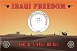 Army Iraqi Freedom Small Vehicle Bumper Sticker