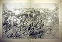 1900 BATTLE LADYSMITH WING SKETCH BOER WAR AFRICA PRINT