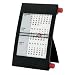 3-Monats-Tischkalender f�r 2012 + 2013, schwarz/rot, mit Drehmechanik