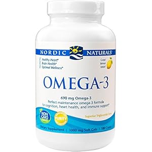 Nordic Naturals - Omega-3, Cognition, Heart Health, and Immune Support, 1000mg, 180 Soft Gels
