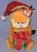 Search : TY Beanie Babies Garfield Happy Holidays, Holding Present