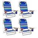 Big Kahuna Aluminum Folding Beach Chair by Rio - 4 Chairs