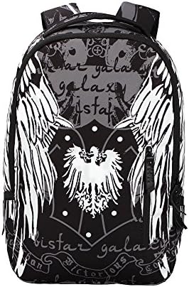 Coolest Unique Fashion Angel Print Backpack, 25L Splash-proof Durable Daypack, Multi-Pocket fits 15" Laptop and iPad tablets, Travel Casual School Gym Camping Beach Party Sports Outdoor bag