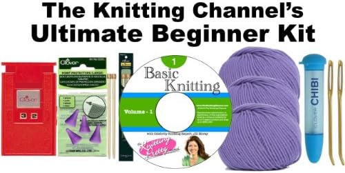 The Knitting Channel's Ultimate Beginner Kit (Lavender)