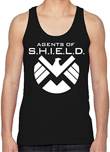 Joylucky Agents of Shield Logo Mens Tank Top A0006 Sleeveless Cool Cotton Shirt Black