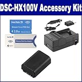 Sony DSC-HX100V Digital Camera Accessory Kit includes: SDM-109 Charger, T31 ....