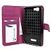 BLU Studio 5.0 C HD D534u Case, Abacus24-7 BLU Studio 5.0C HD Wallet Case with Flip Cover, Stand and Pockets for ID, Credit Cards - Purple BLU Studio 5.0 C HD D534u Flip Case