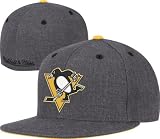 Pittsburgh Penguins Mitchell & Ness Heather Gray Wool Vintage Fitted Hat