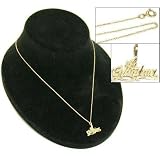 #1 Grandma Charm 15mm & 18 Chain 14k Gold