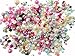 PEPPERLONELY Brand 50 Grams (Apprx 1200PC+) Mixed Color & Size Acrylic Cabochons Flat Back Pearls