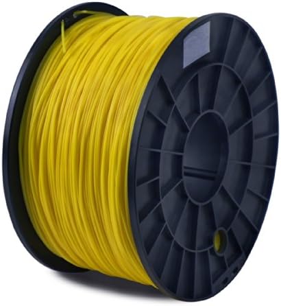 PLA Translucent Yellow Filament 1.75mm, 1kg / 2.2lb Printing Material Supply Spool for 3D Printer