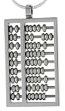 1 3/16 in. (30 mm) Surgical Steel Abacus Pendant