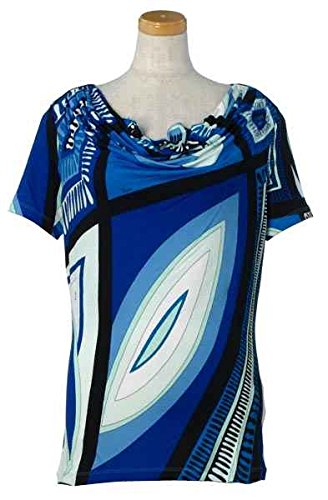 Emilio Pucci エミリオ・プッチ レディースカットソー ブルー 42RP37 [並行輸入品]