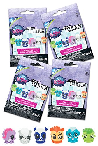 Tech4Kids Littlest Pet Shop Micro Lite Figure (4 Pack)