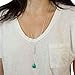 Mokingtop Street Style Womens Water Drop Turquoise Pendant Multilayer Necklace Silver