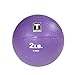 Body-Solid Rubber Medicine Ball - Superior Grip, Textured Surface, Adjustable Air Pressure Fitness Balls - Ideal for Cardio and Core Exercise in Home & Gym Workouts, Purple, 2lbs.