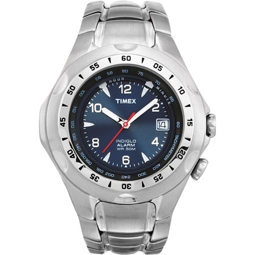 Timex Men's T19281 Classic Alarm Stainless Steel Bracelet Watch