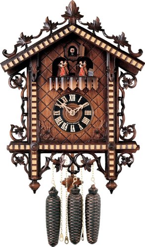River City Clocks MD807-17 Eight Day Musical Cuckoo Clock with Dancers, 1880'S Reproduction, 17-Inch Tall