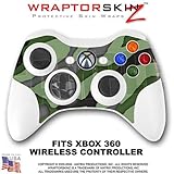 Camouflage Green Skin by WraptorSkinz TM fits XBOX 360 Wireless Controller (CONTROLLER NOT INCLUDED)