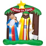 Nativity Scene 5.9 Ft x 6.7 Ft Christmas Airblown Inflatable