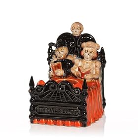 2010 The Boney Bunch Couple in Bed Tea Light Holder from Yankee Candle