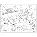 Thanksgiving 10in x 14in Coloring Placements 24ct