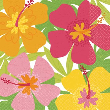 Servietten 'Hawaii', 16 Stk.