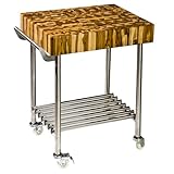 Proteak Butcher Block Cart