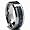 8MM Men's Tungsten Carbide Ring W/ BLACK & BLUE Carbon Fiber Inaly Size 5